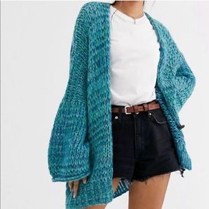 Free people Hometown Cardigan Artic Blue